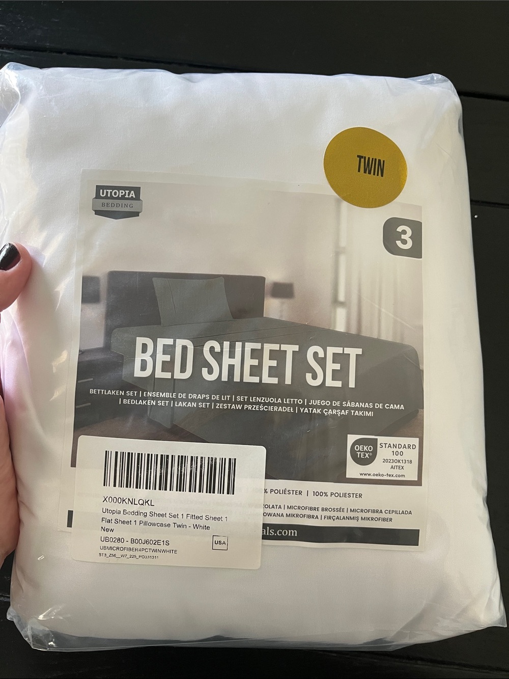 Utopia Bedding Twin Sheet Set in White - 3 Piece